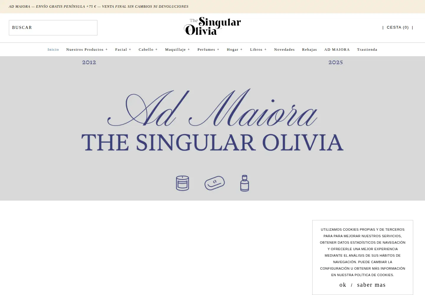 Screenshot of thesingularolivia.com
