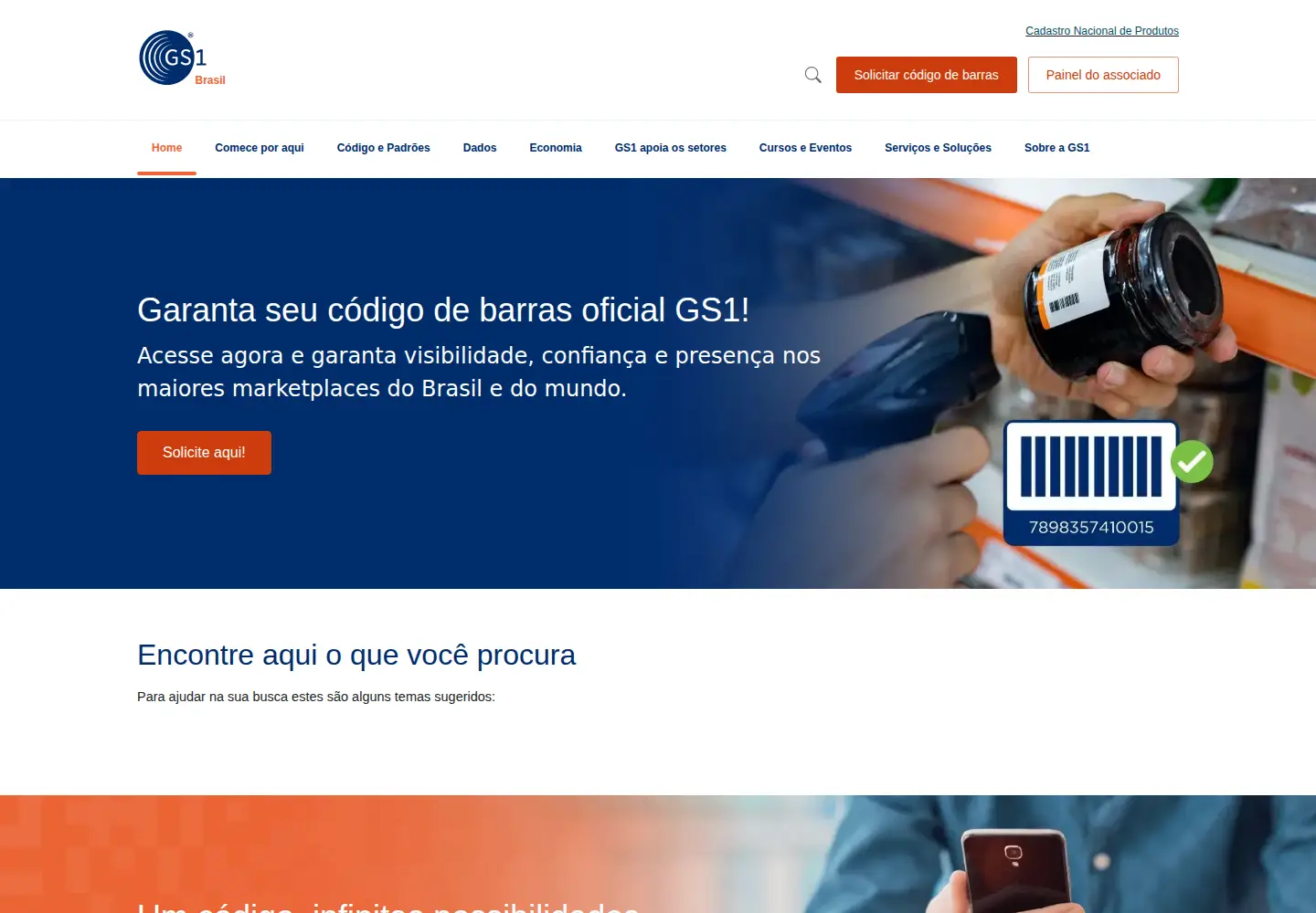 Screenshot of gs1br.org