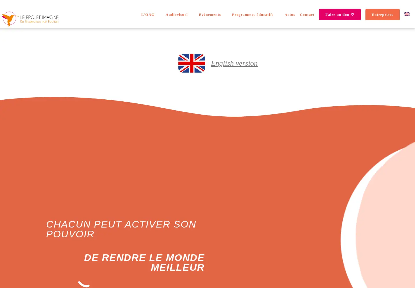 Screenshot of leprojetimagine.com