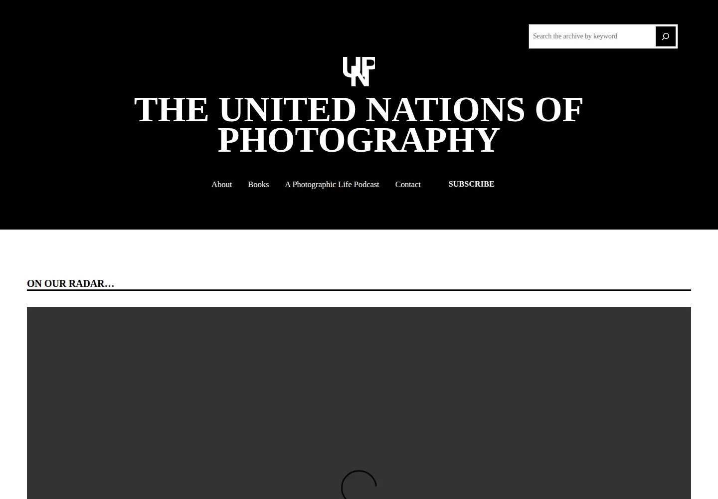 Screenshot of unitednationsofphotography.com