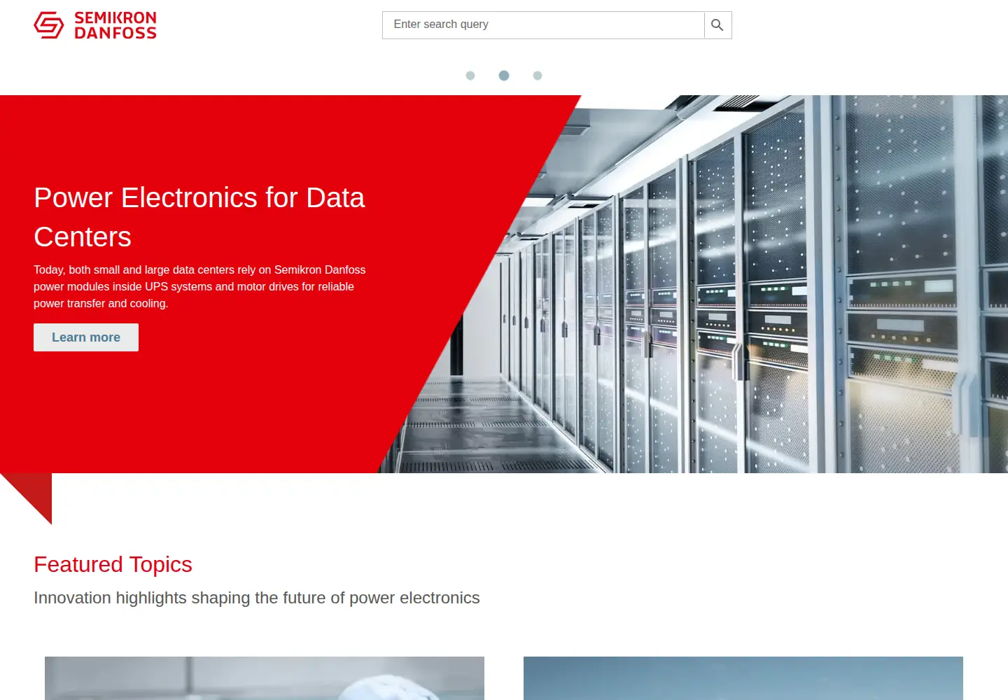 Screenshot of semikron.com