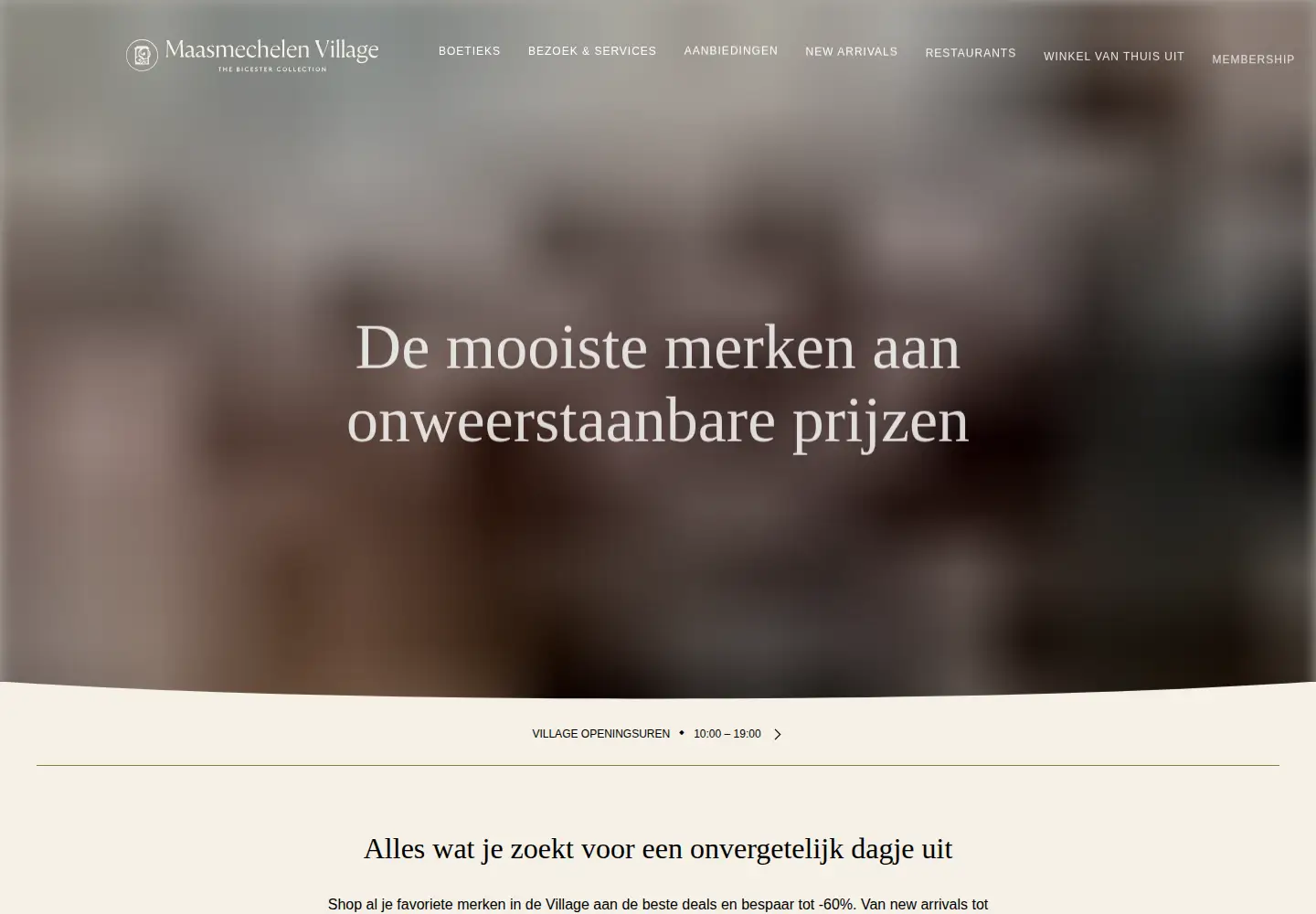 Screenshot of maasmechelenvillage.com