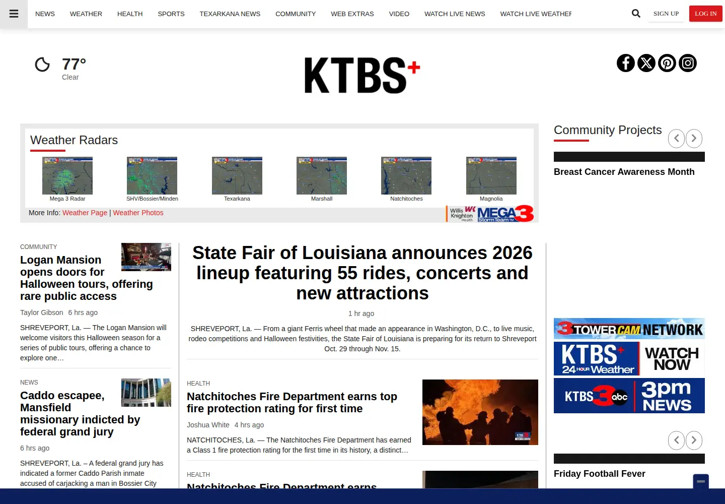 Screenshot of ktbs.com