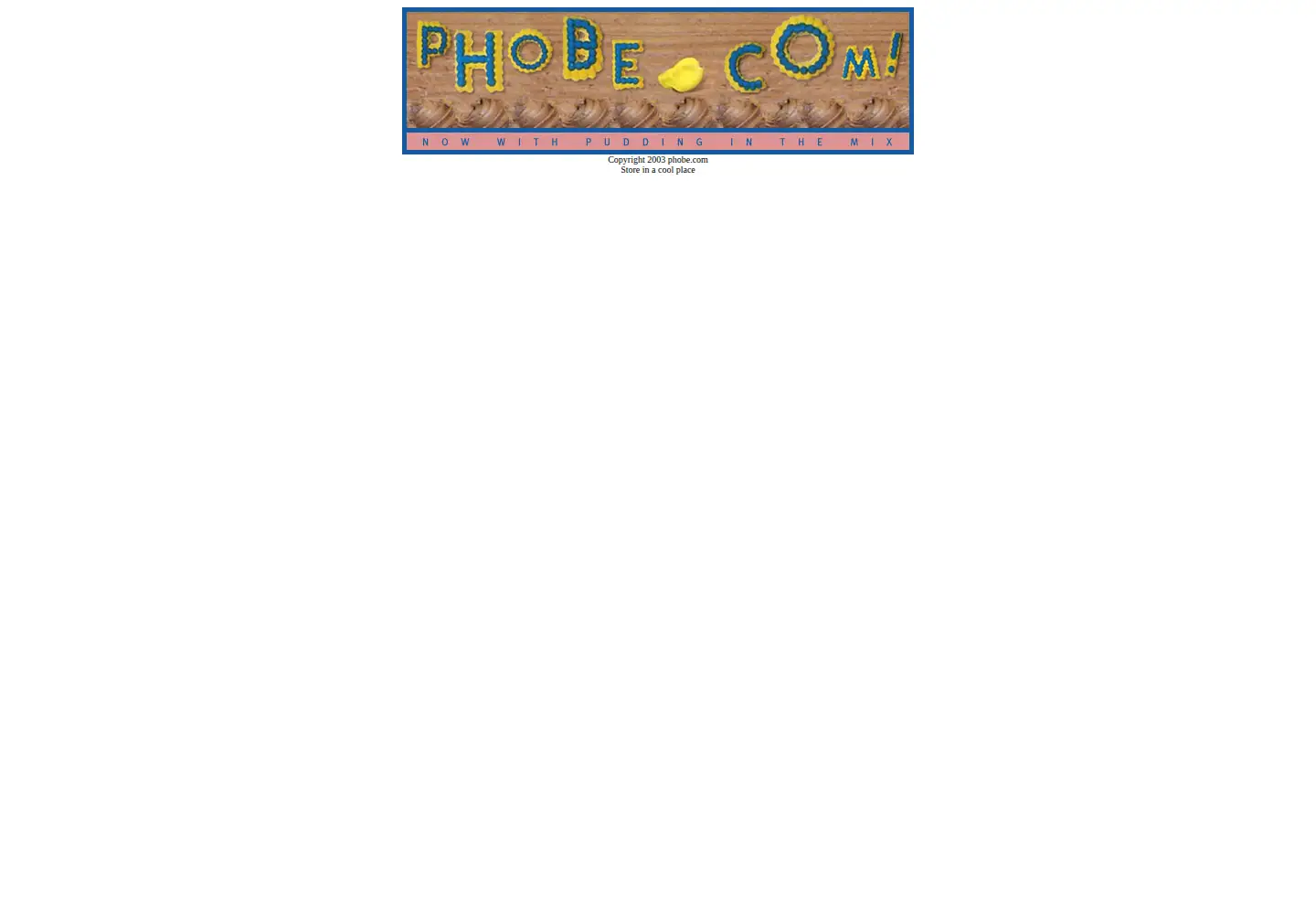 Screenshot of phobe.com