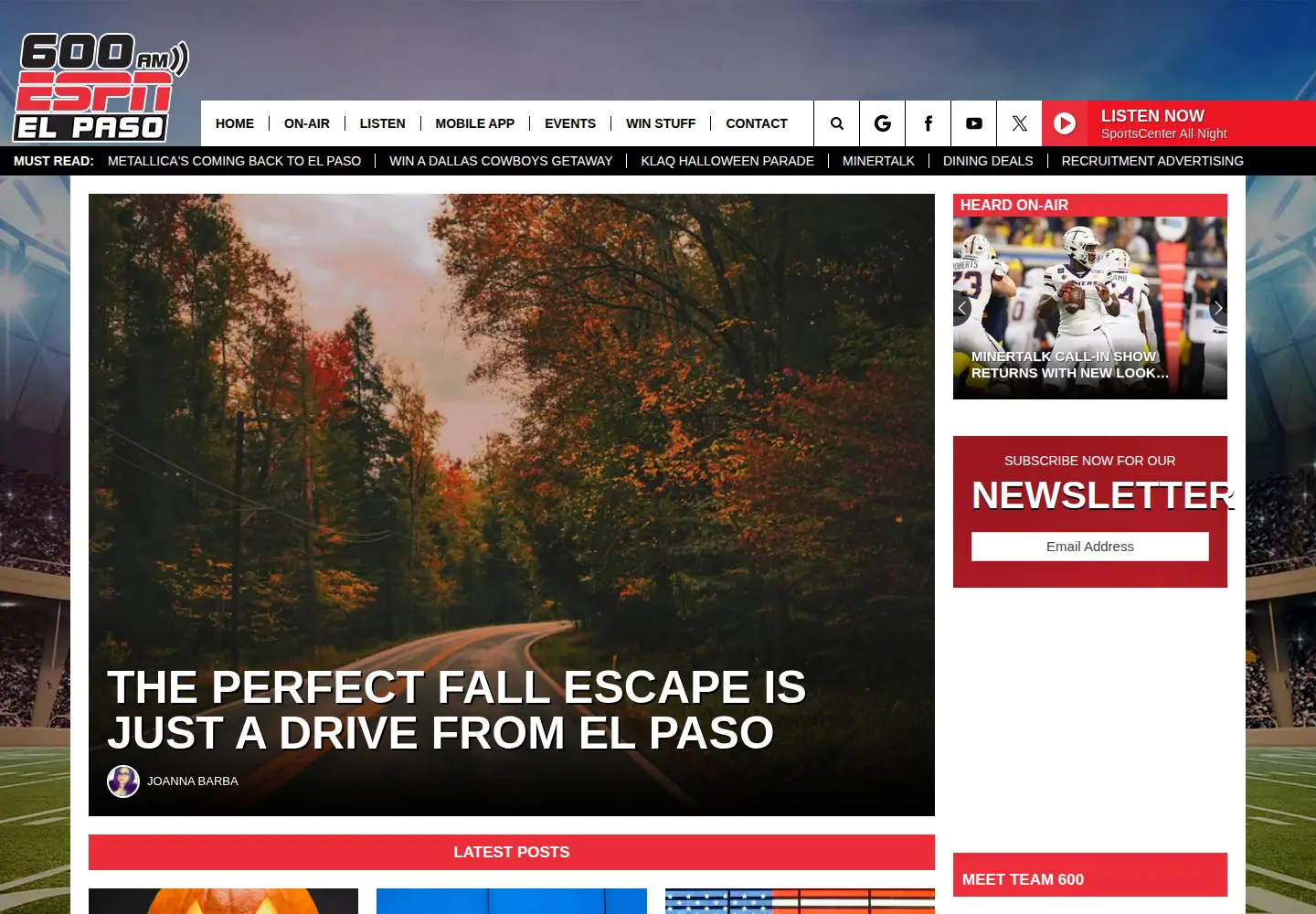 Captured homepage of krod.com in the current scan