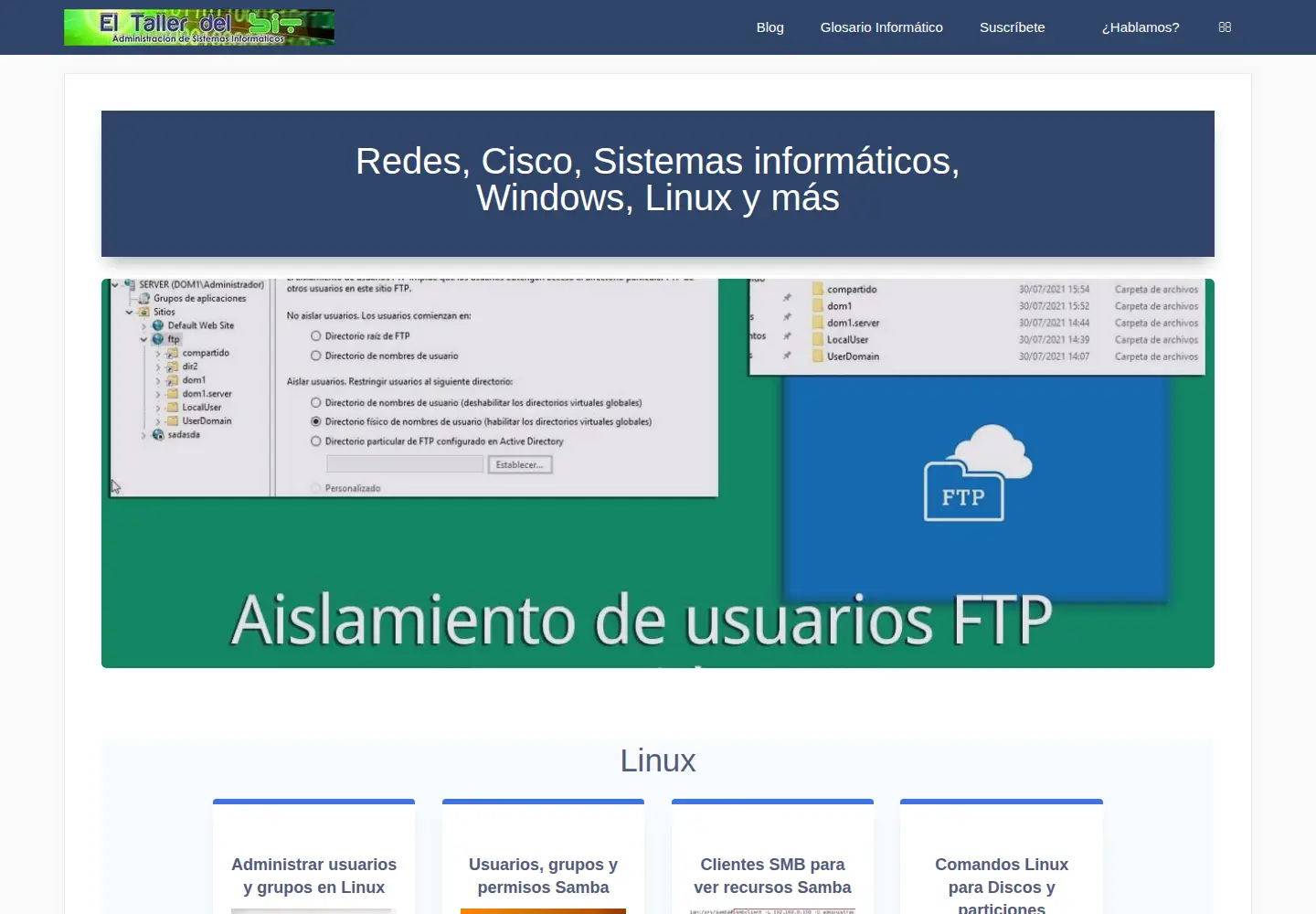 Screenshot of eltallerdelbit.com