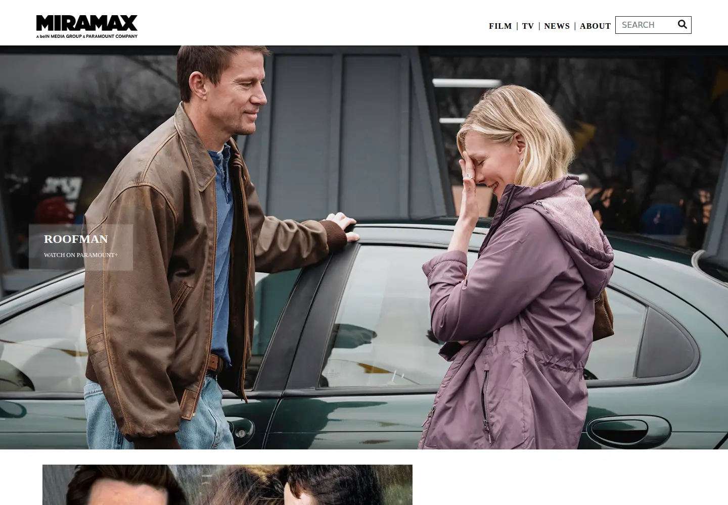 Captured homepage of miramax.com in the current scan
