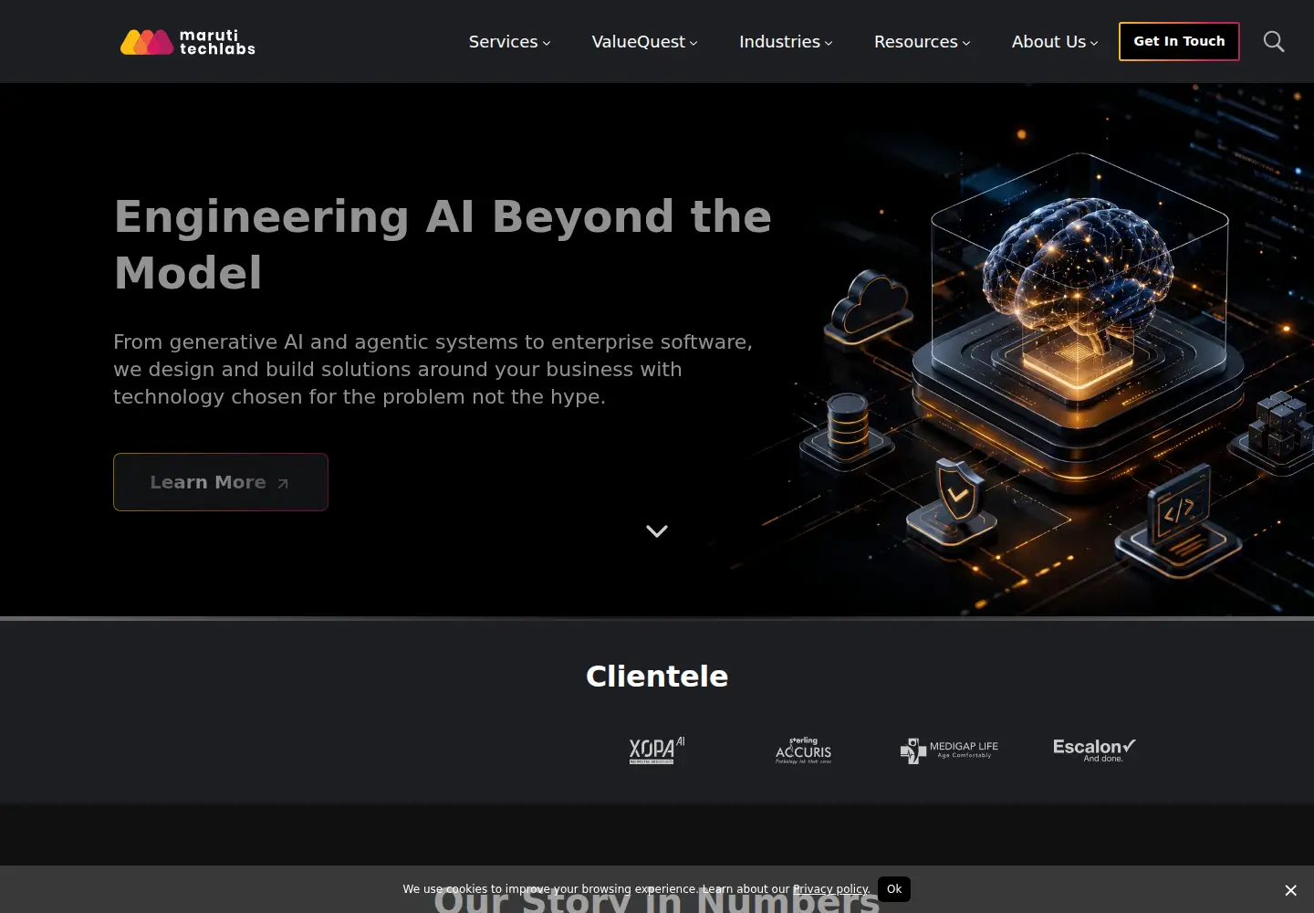 Screenshot of marutitech.com