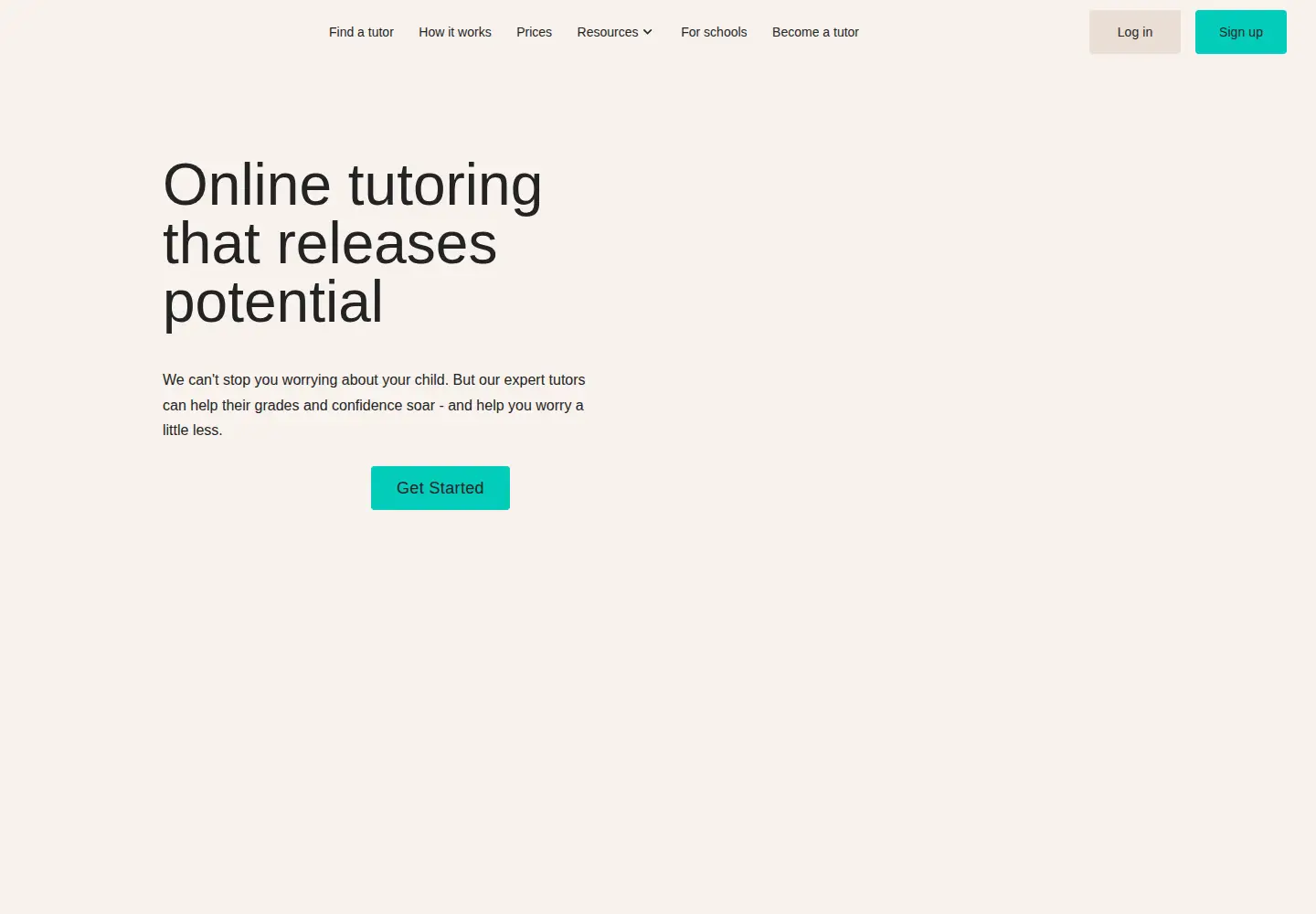 Captured homepage of mytutor.co.uk in the current scan