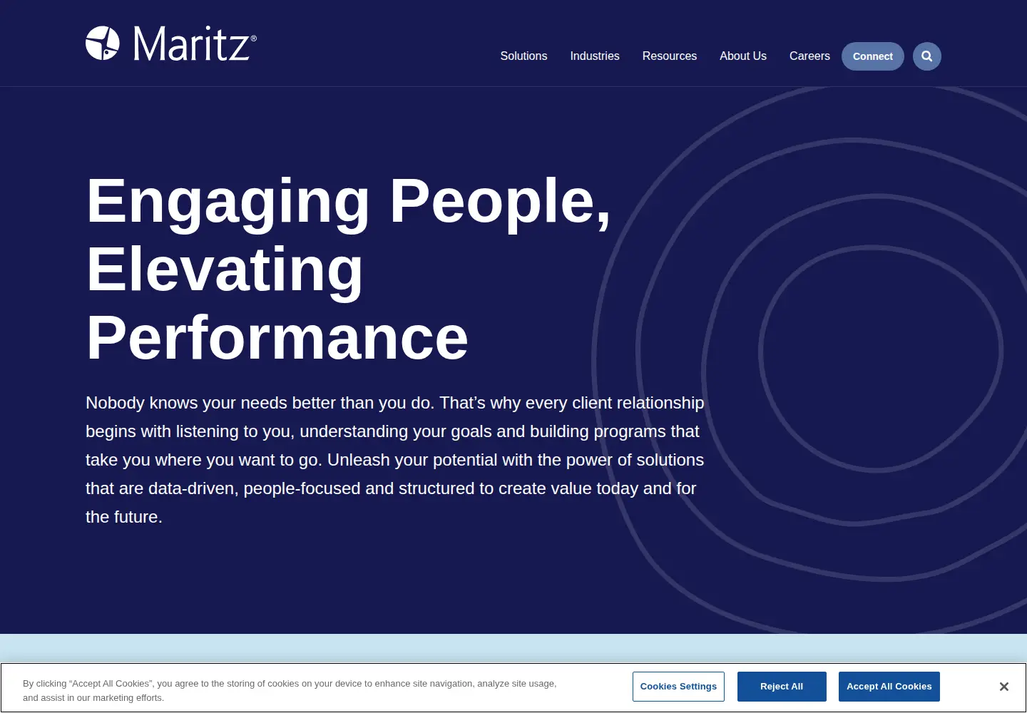 Screenshot of maritz.com