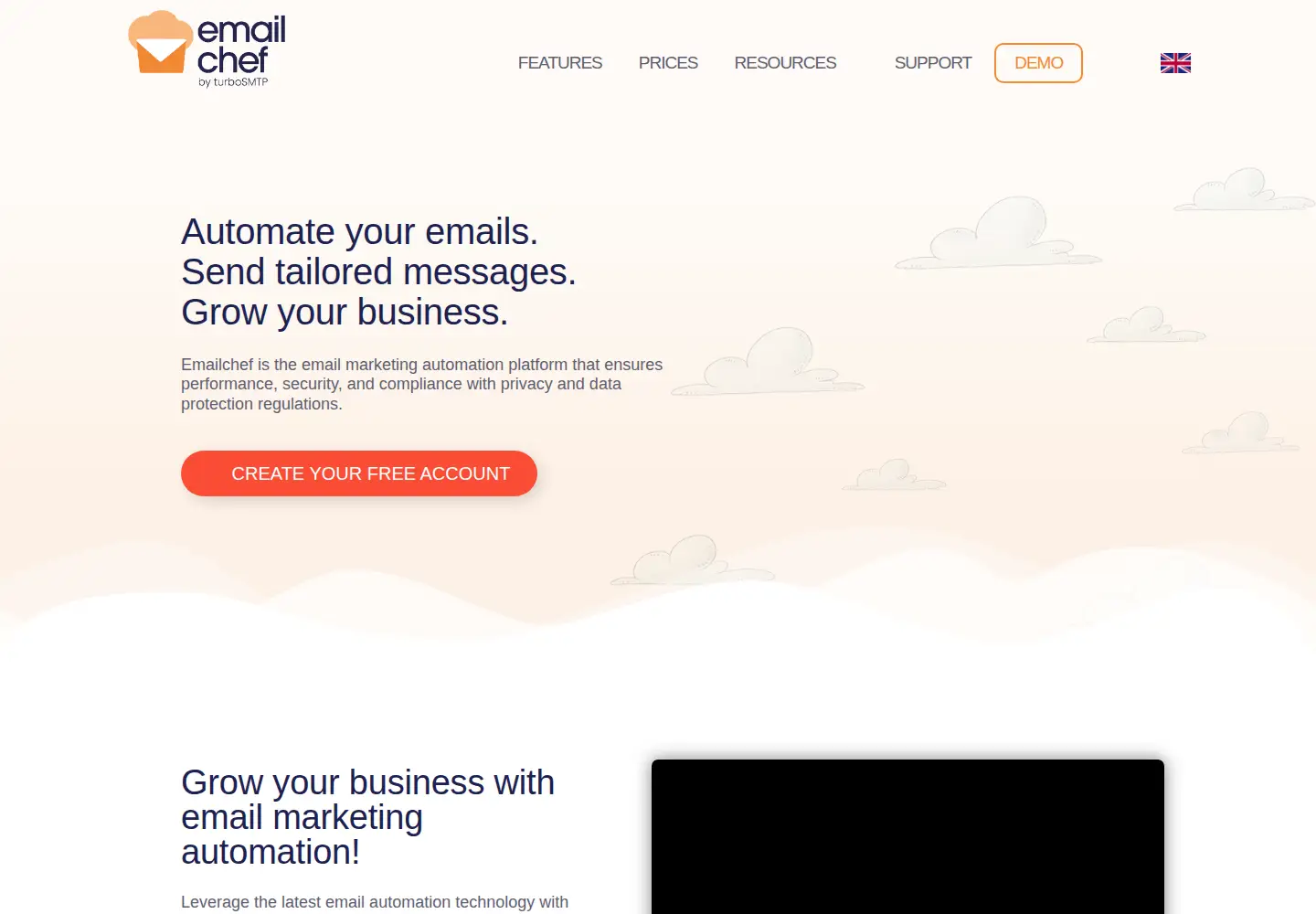 Screenshot of emailchef.com