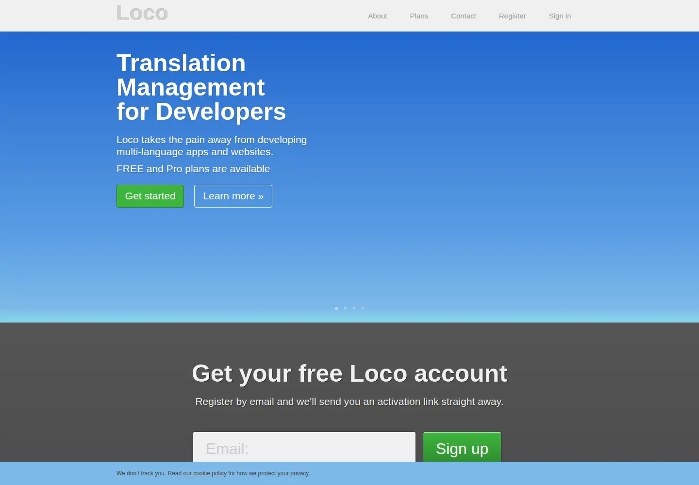 Screenshot of localise.biz