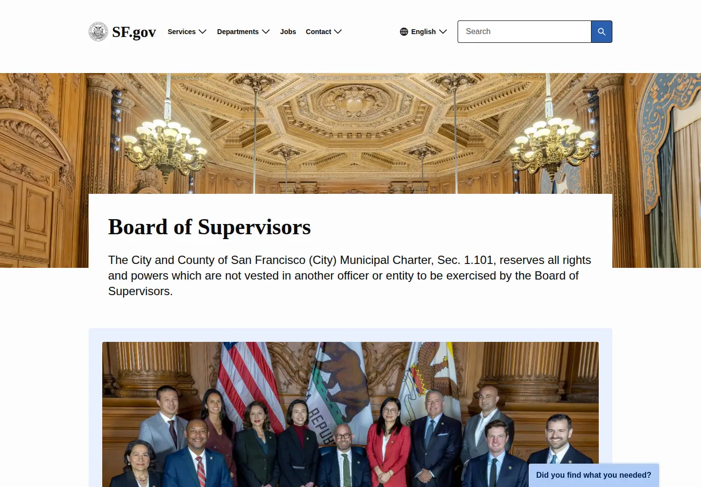 Screenshot of sfbos.org