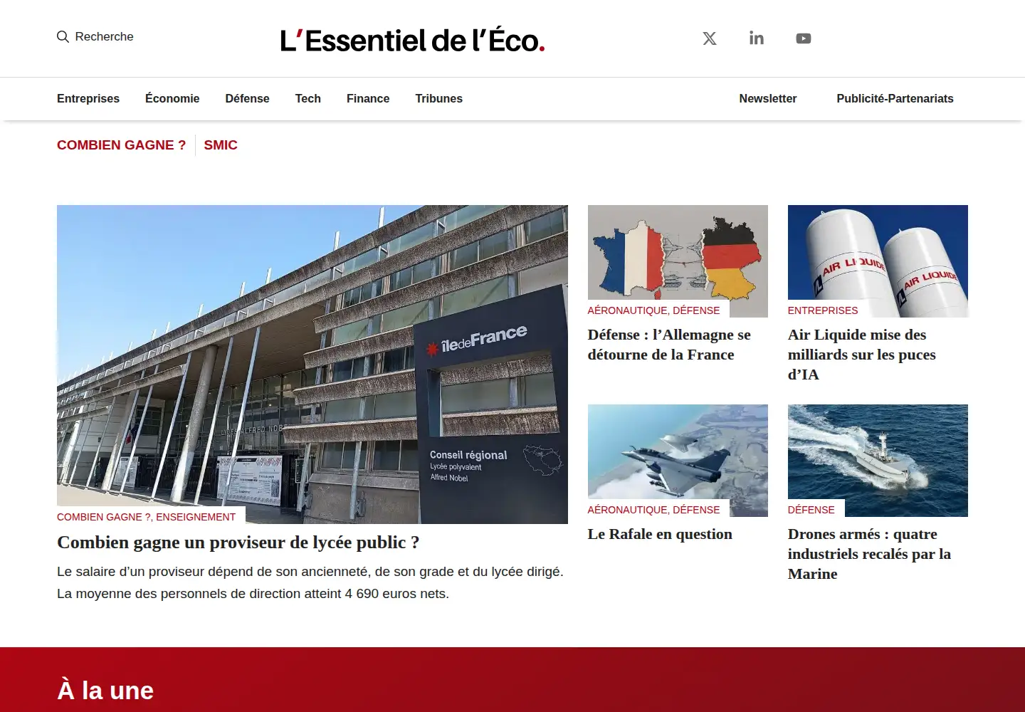 Screenshot of lessentieldeleco.fr
