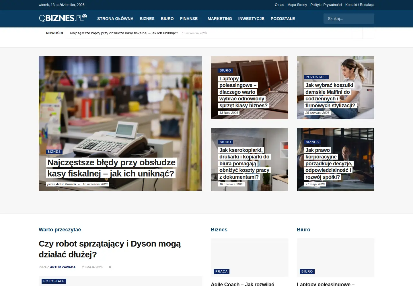 Screenshot of qbiznes.pl