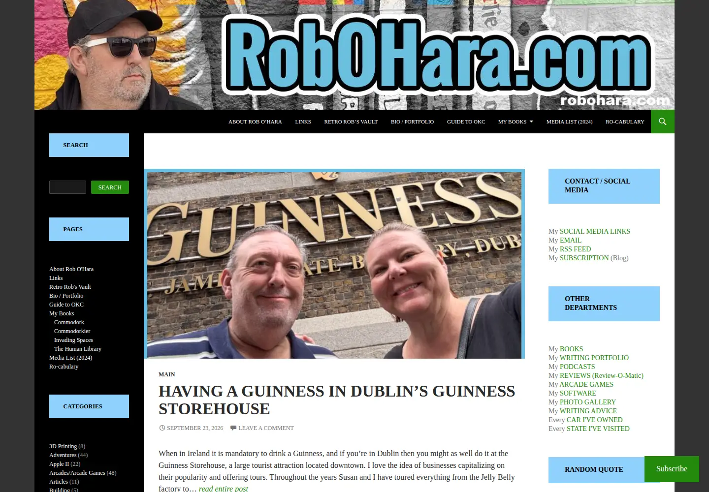 Captured homepage of robohara.com in the current scan