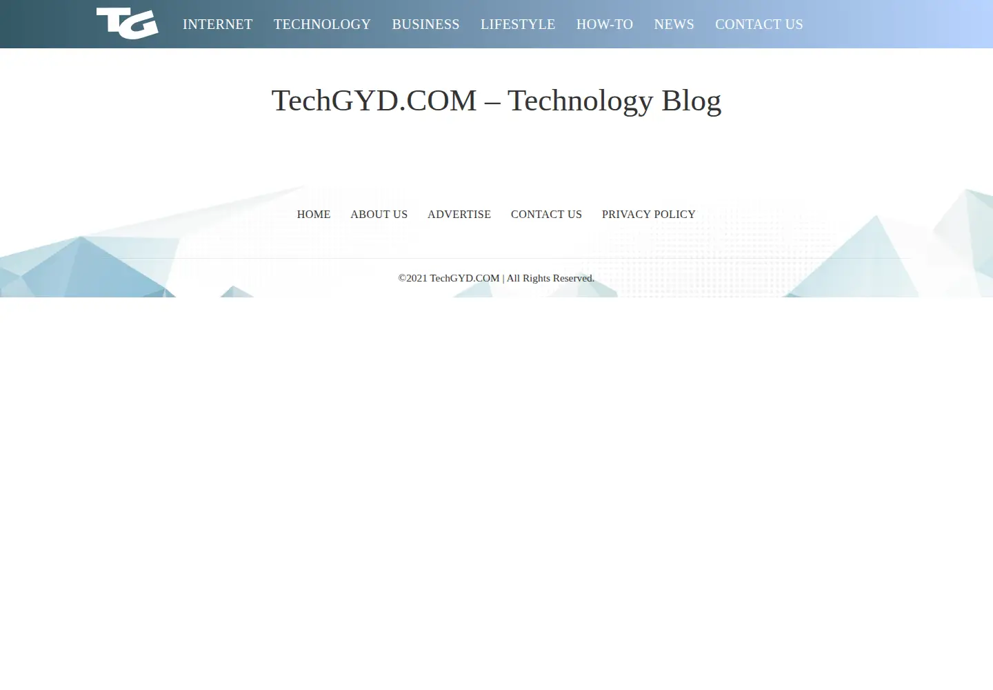 Screenshot of techgyd.com