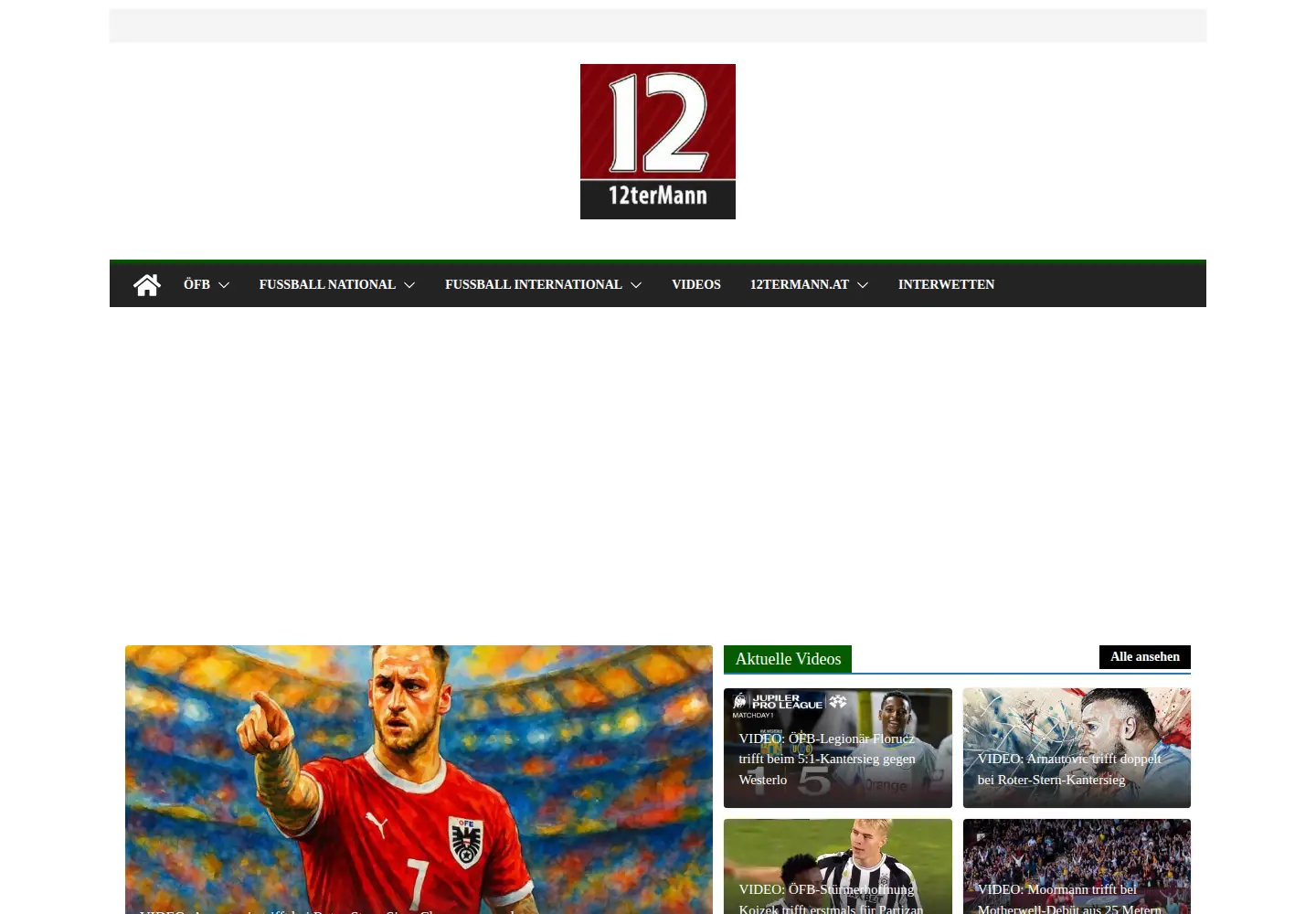 Captured homepage of 12termann.at in the current scan