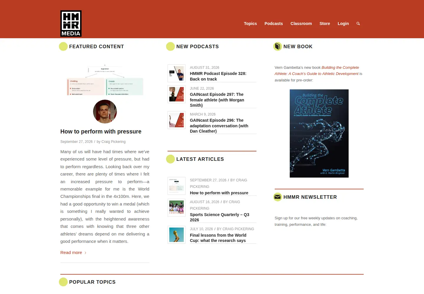 Screenshot of hmmrmedia.com