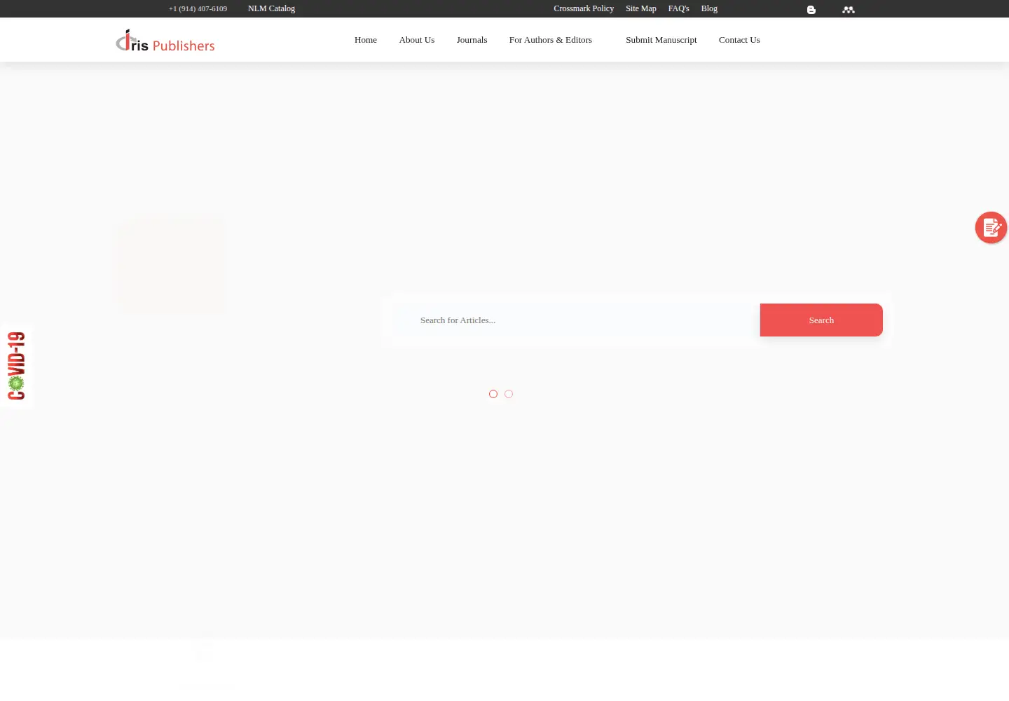 Screenshot of irispublishers.com