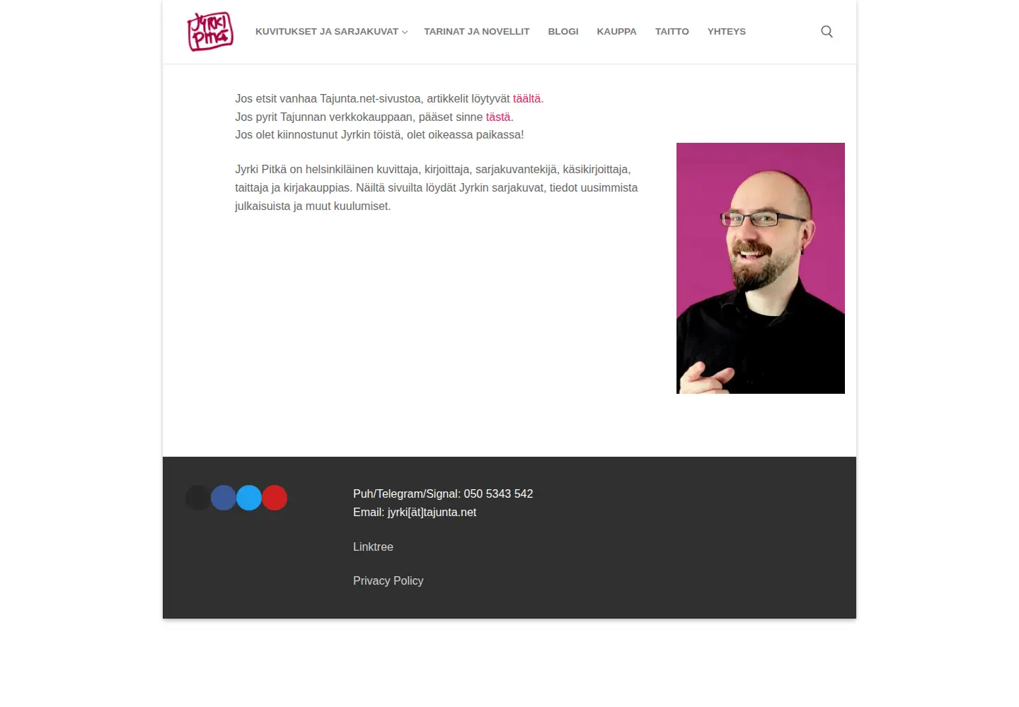 Screenshot of tajunta.net