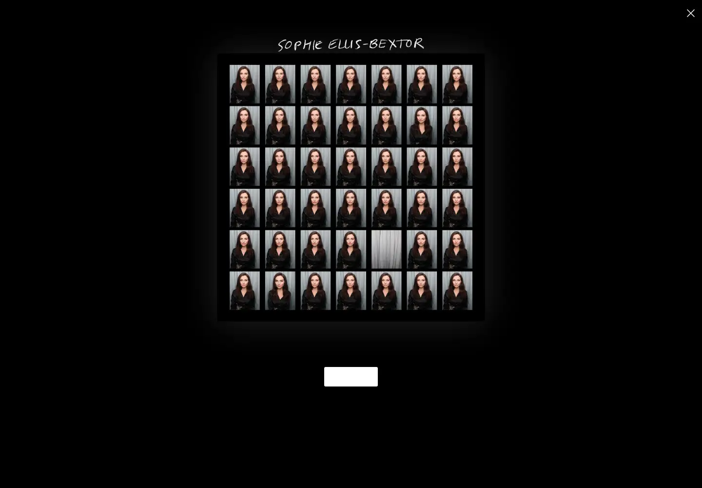 Captured homepage of sophieellisbextor.net in the current scan