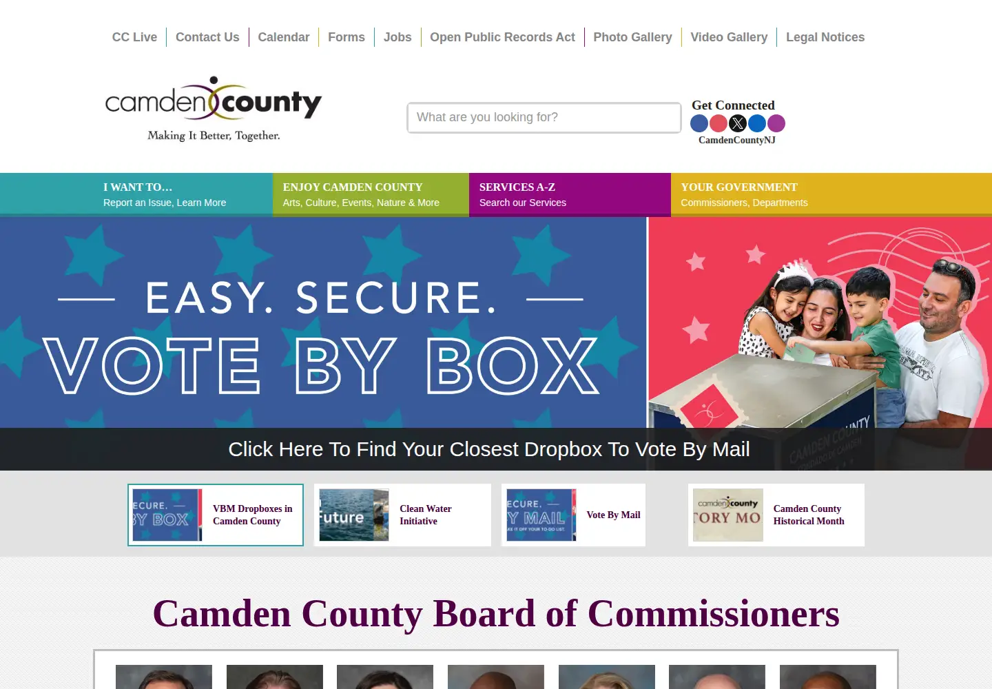 Screenshot of camdencounty.com