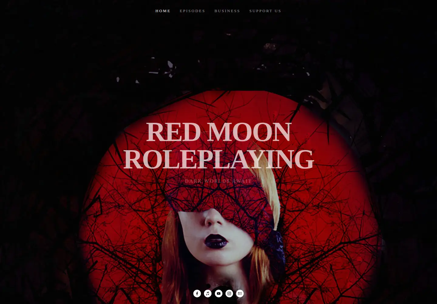 Captured homepage of redmoonroleplaying.com in the current scan