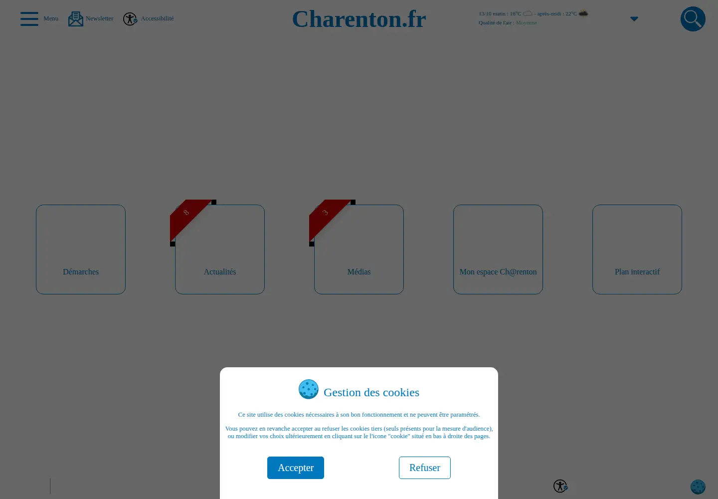 Screenshot of charenton.fr