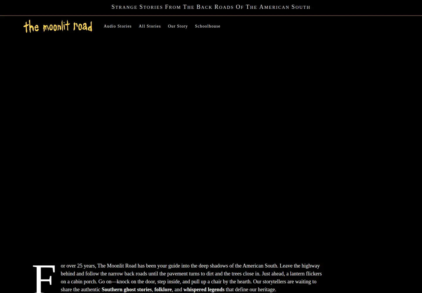 Screenshot of themoonlitroad.com