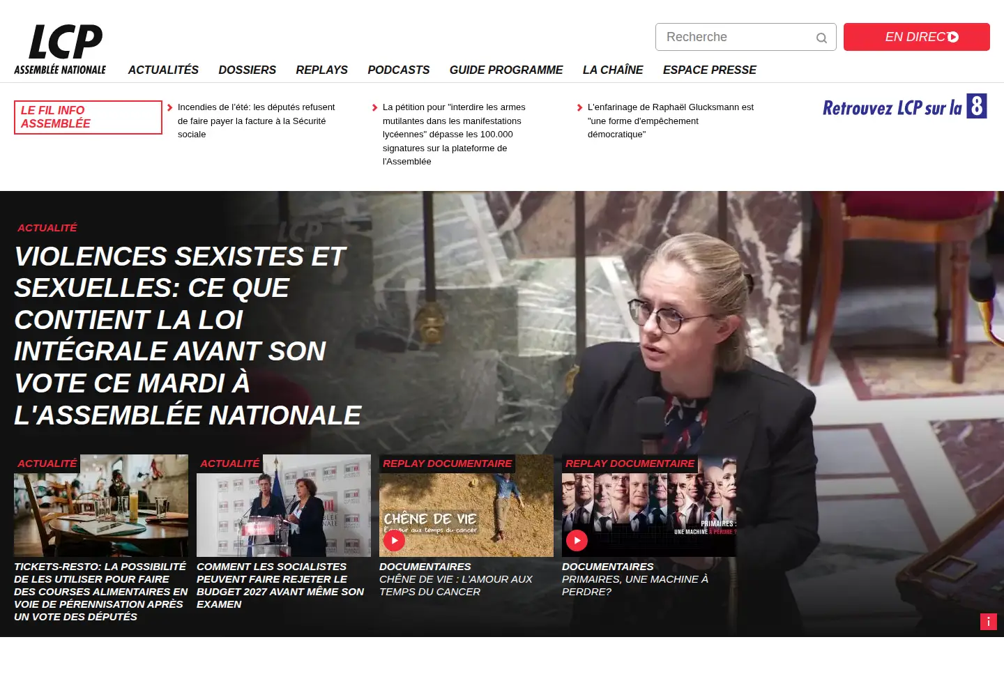Screenshot of lcp.fr