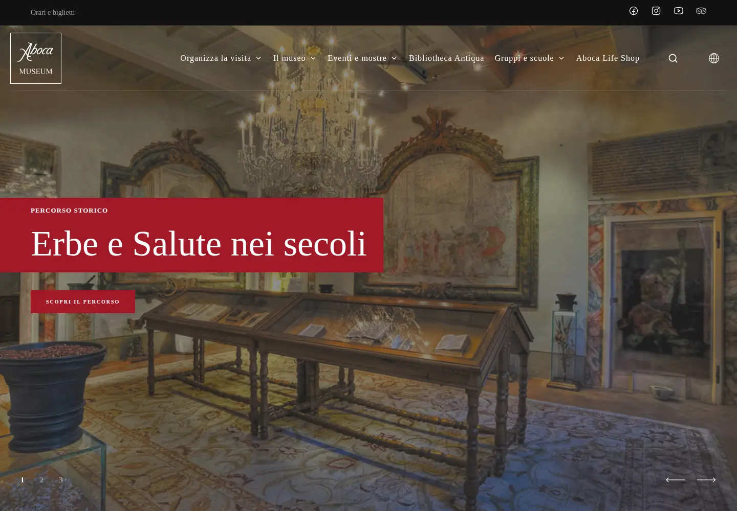 Screenshot of abocamuseum.it