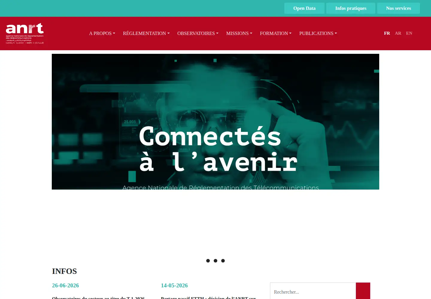 Screenshot of anrt.ma