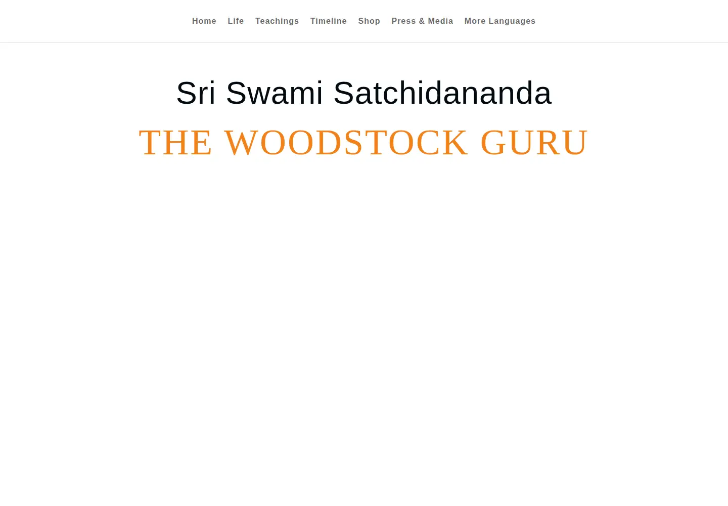 Screenshot of swamisatchidananda.org