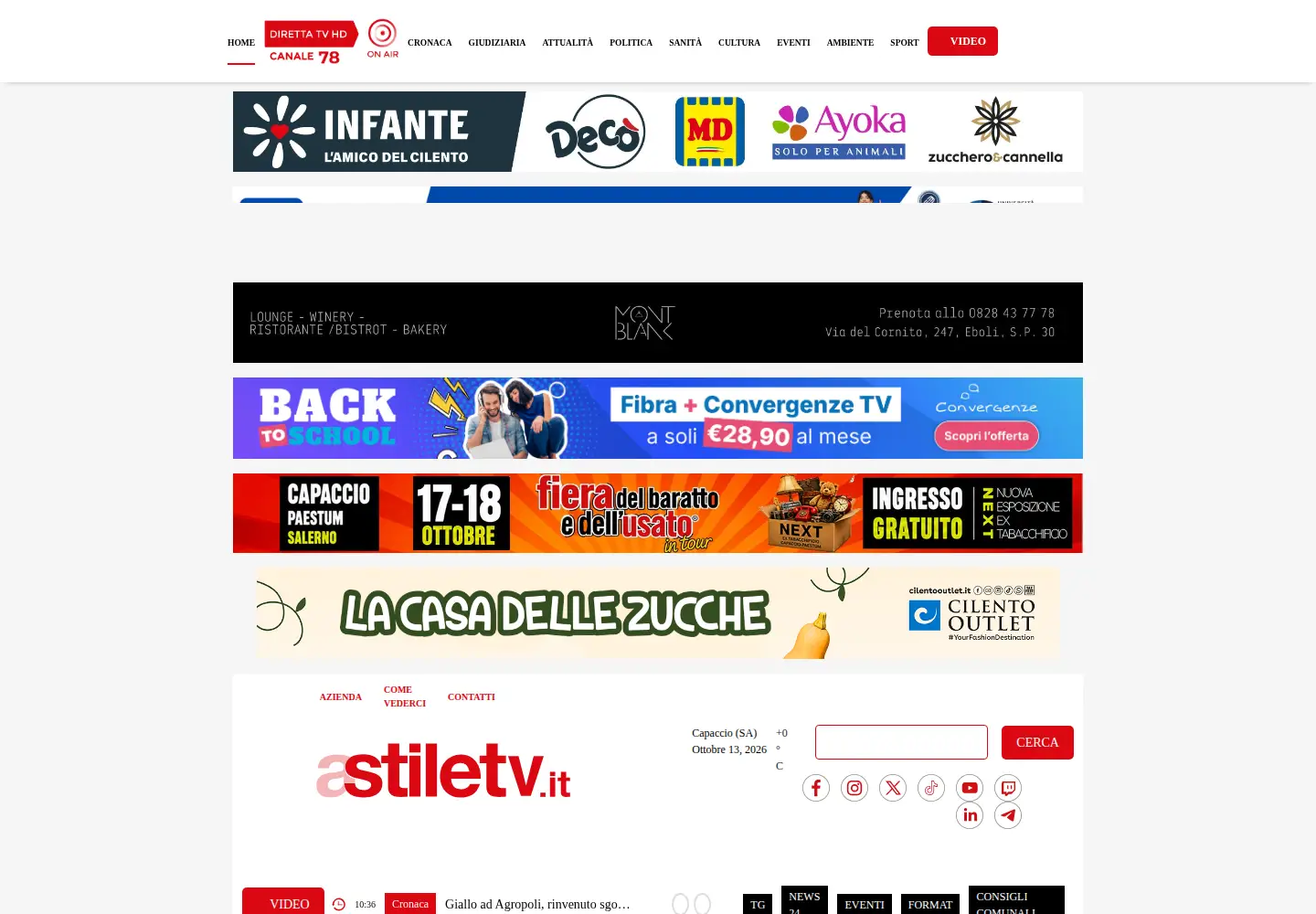 Screenshot of stiletv.it
