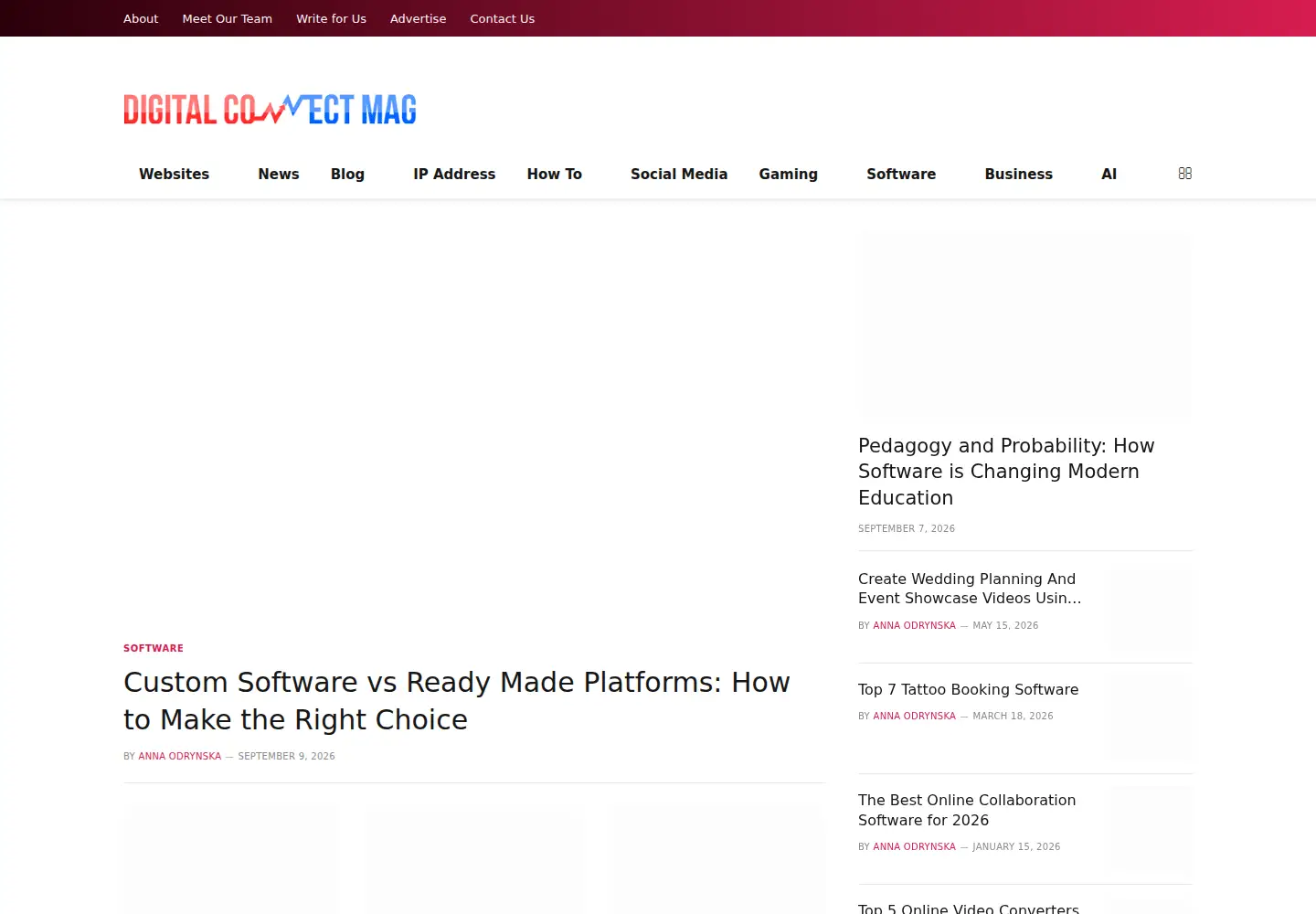 Screenshot of digitalconnectmag.com