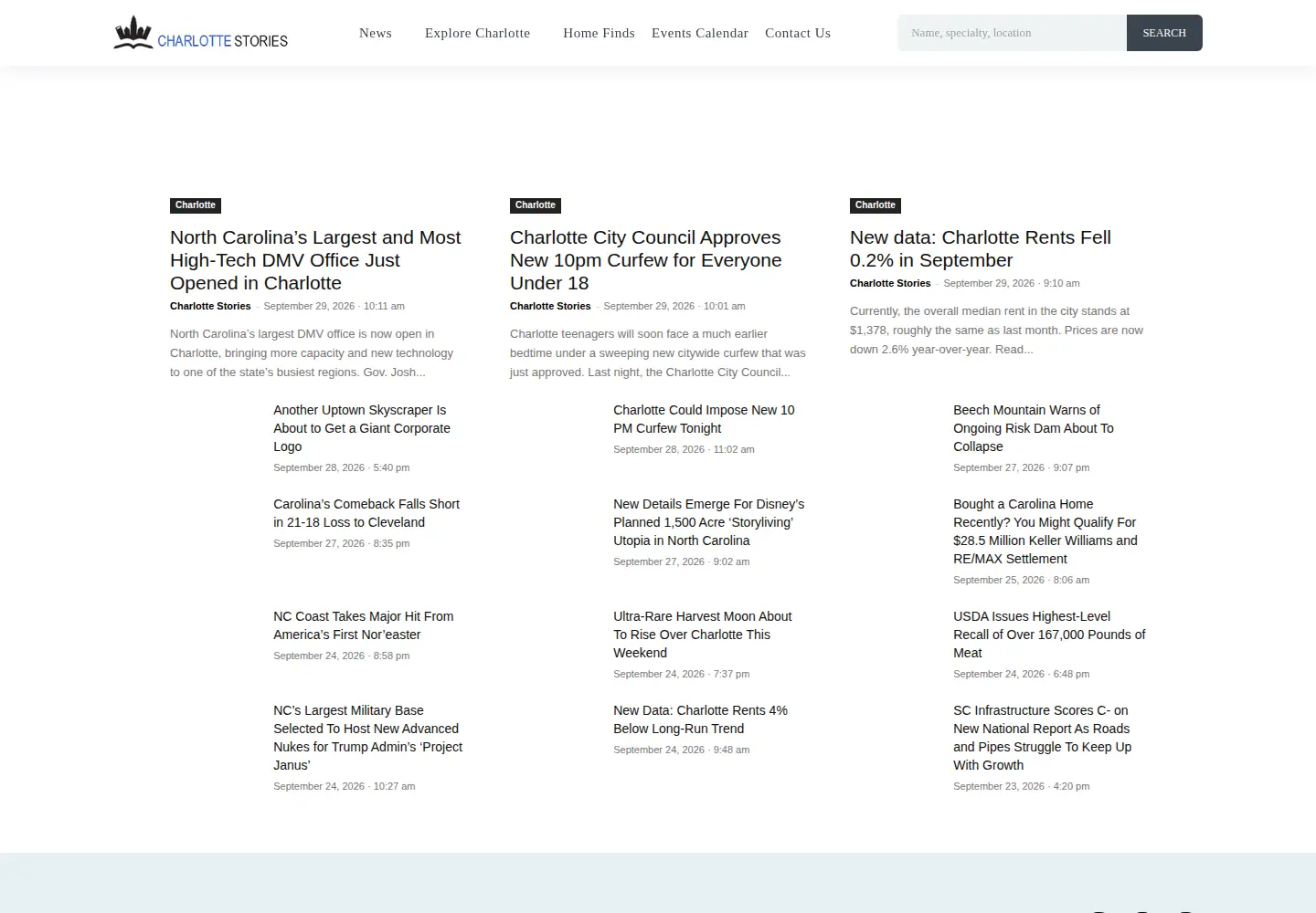 Screenshot of charlottestories.com