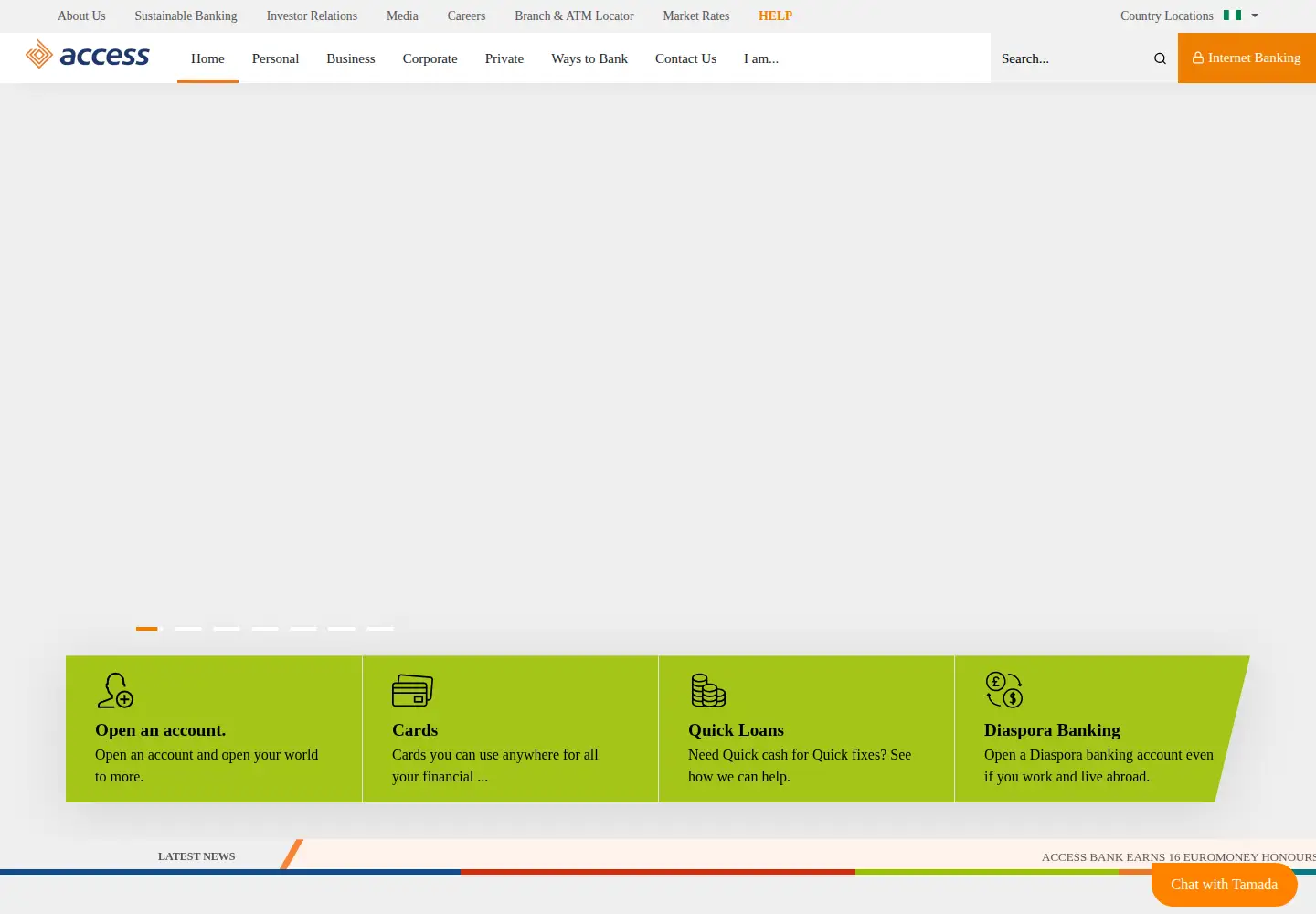 Screenshot of accessbankplc.com