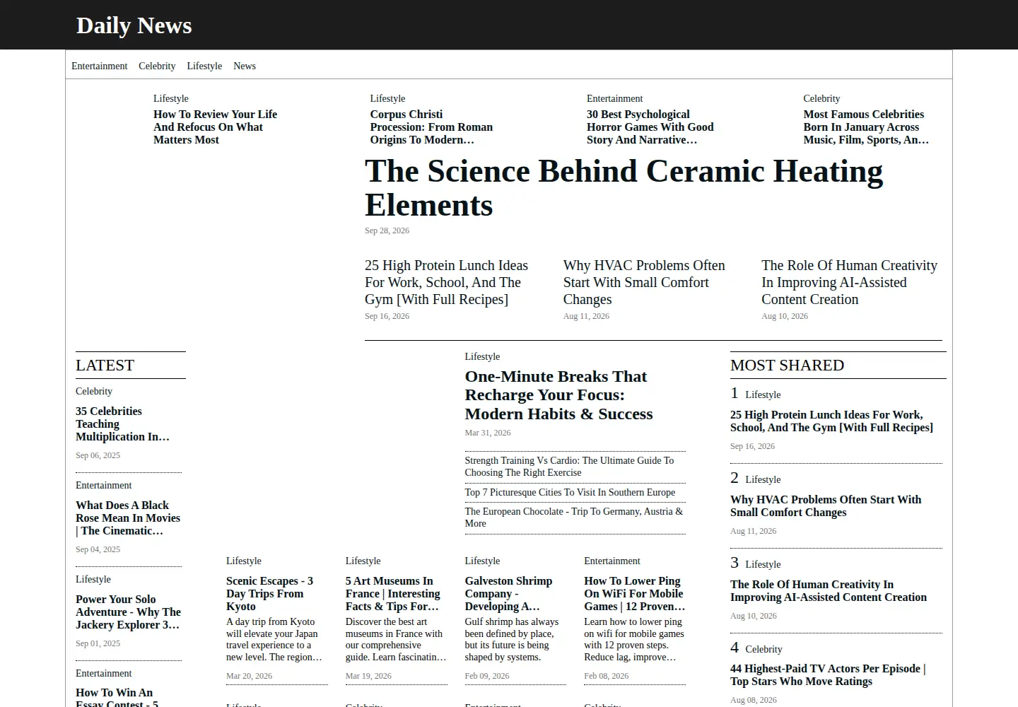 Screenshot of dailyhawker.com