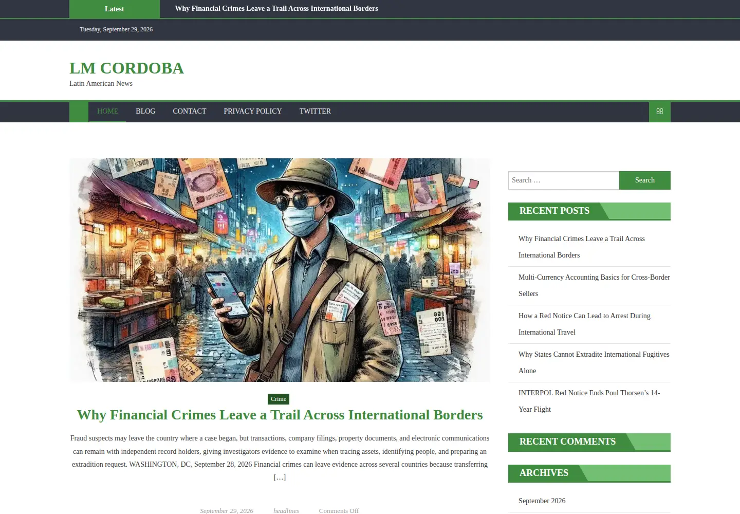 Screenshot of lmcordoba.com.ar