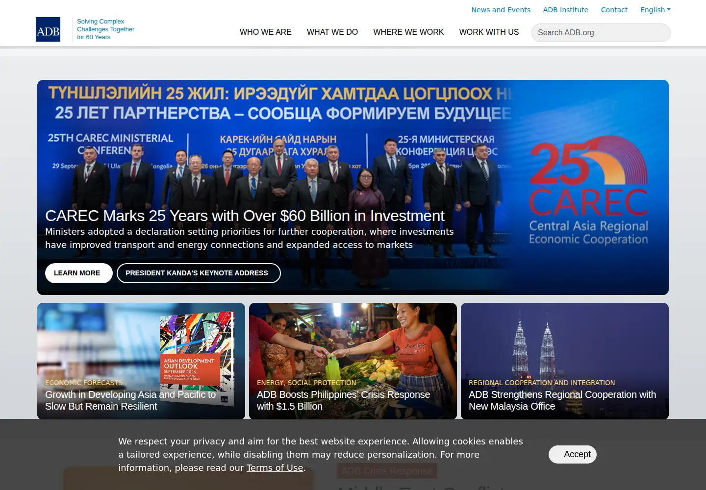Screenshot of adb.org