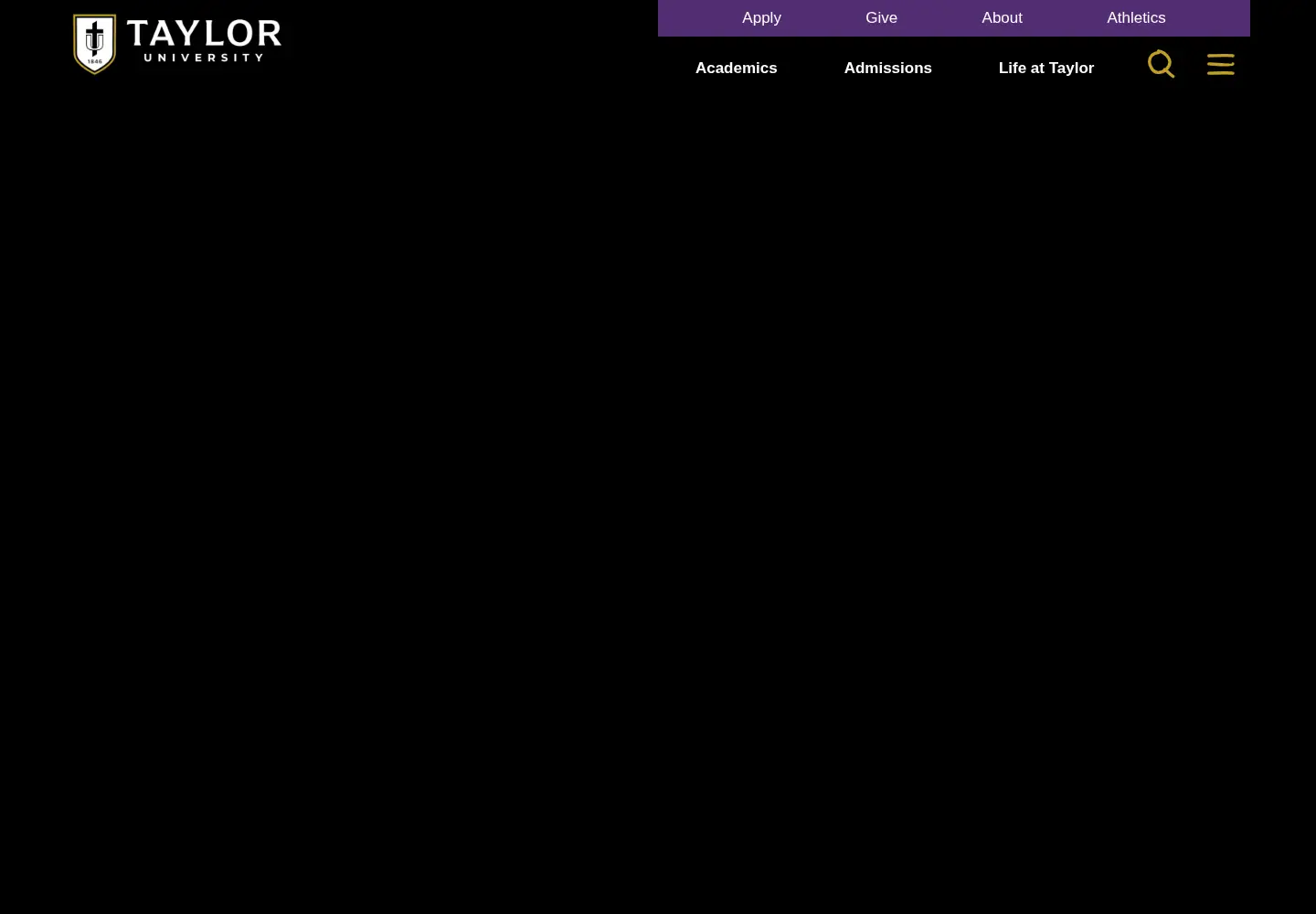 Screenshot of taylor.edu