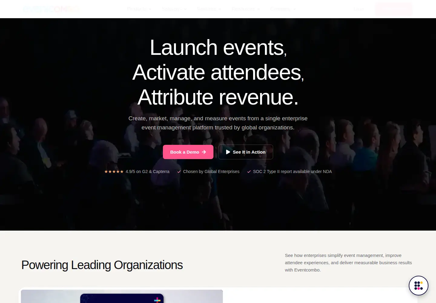 Screenshot of eventcombo.com