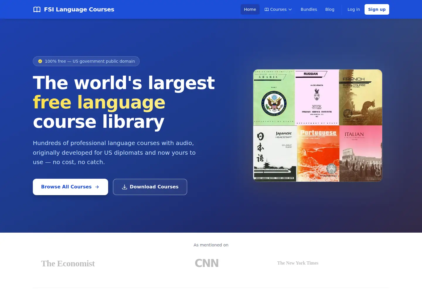 Screenshot of fsi-language-courses.org