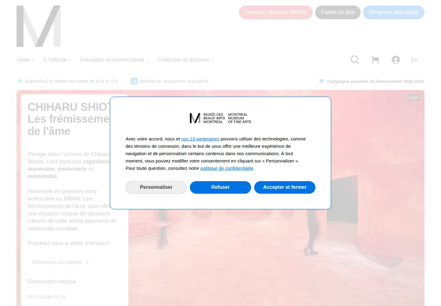 Screenshot of mbam.qc.ca