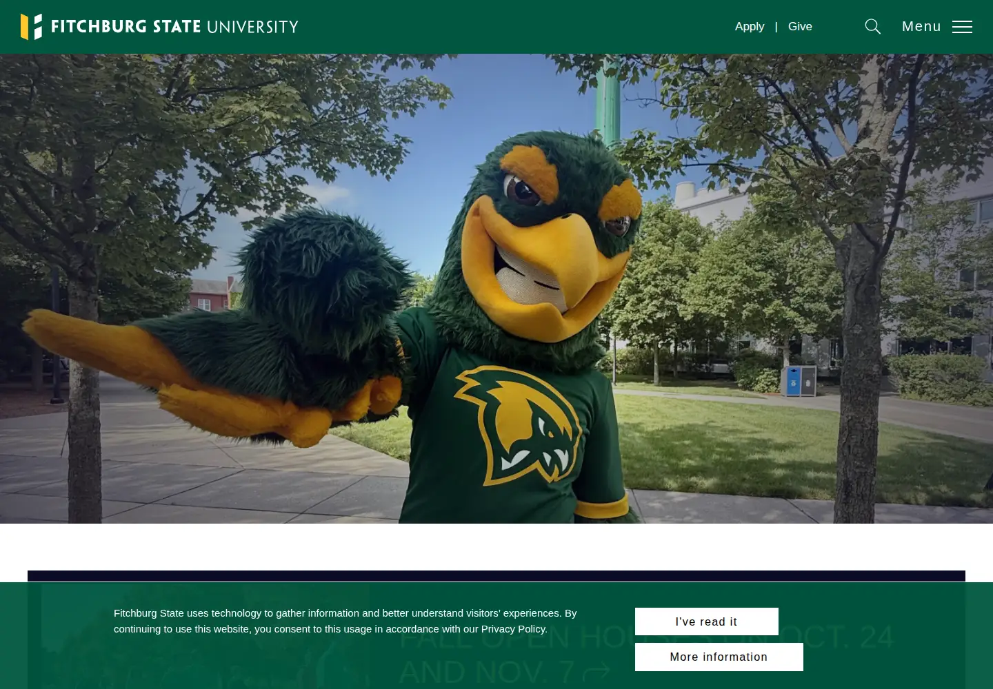 Screenshot of fitchburgstate.edu