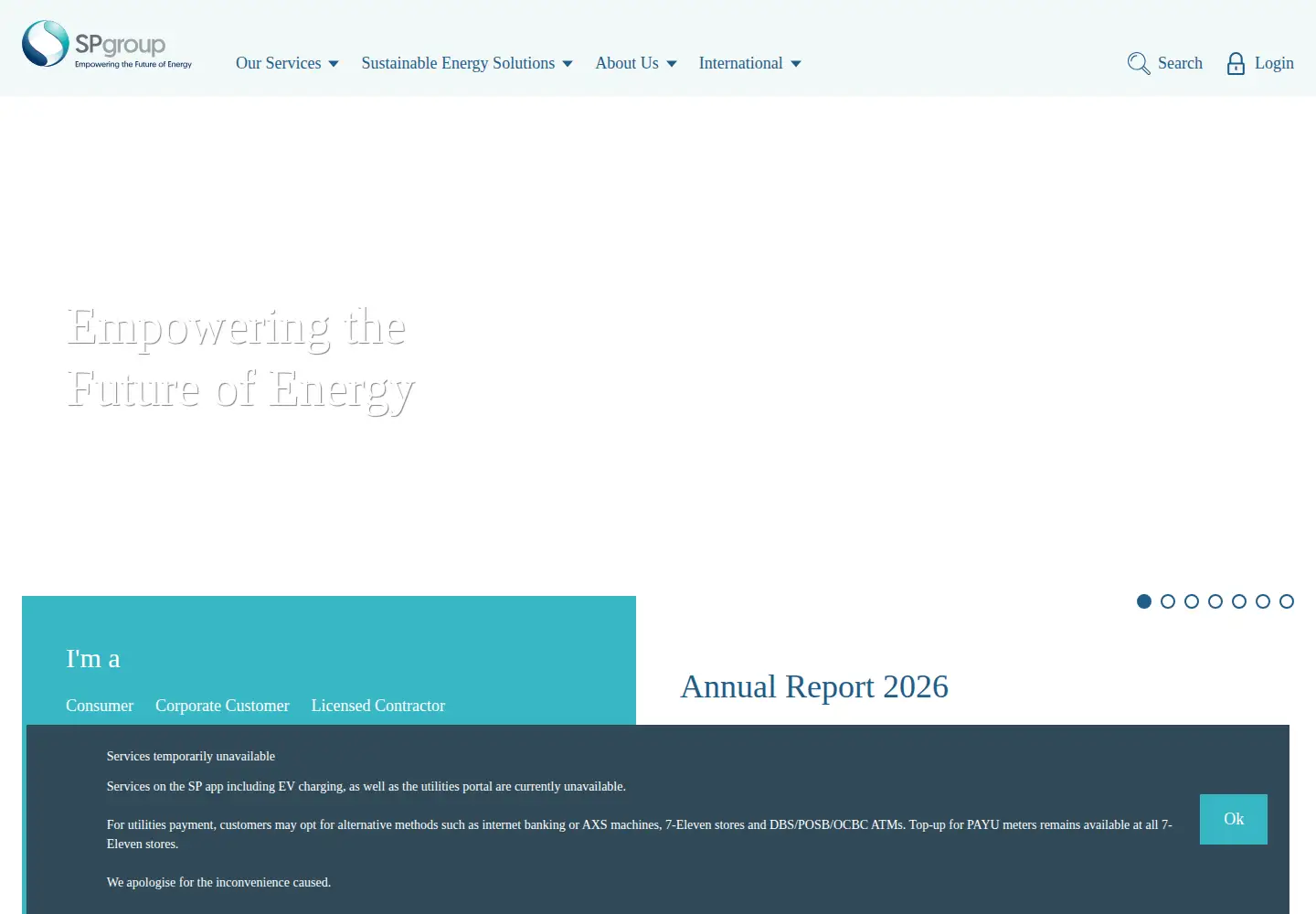 Screenshot of spgroup.com.sg
