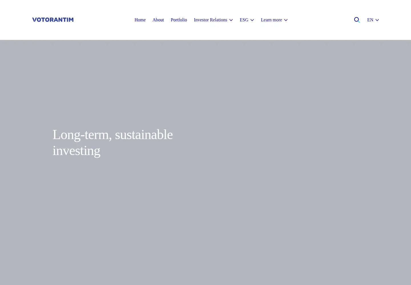 Screenshot of votorantim.com.br