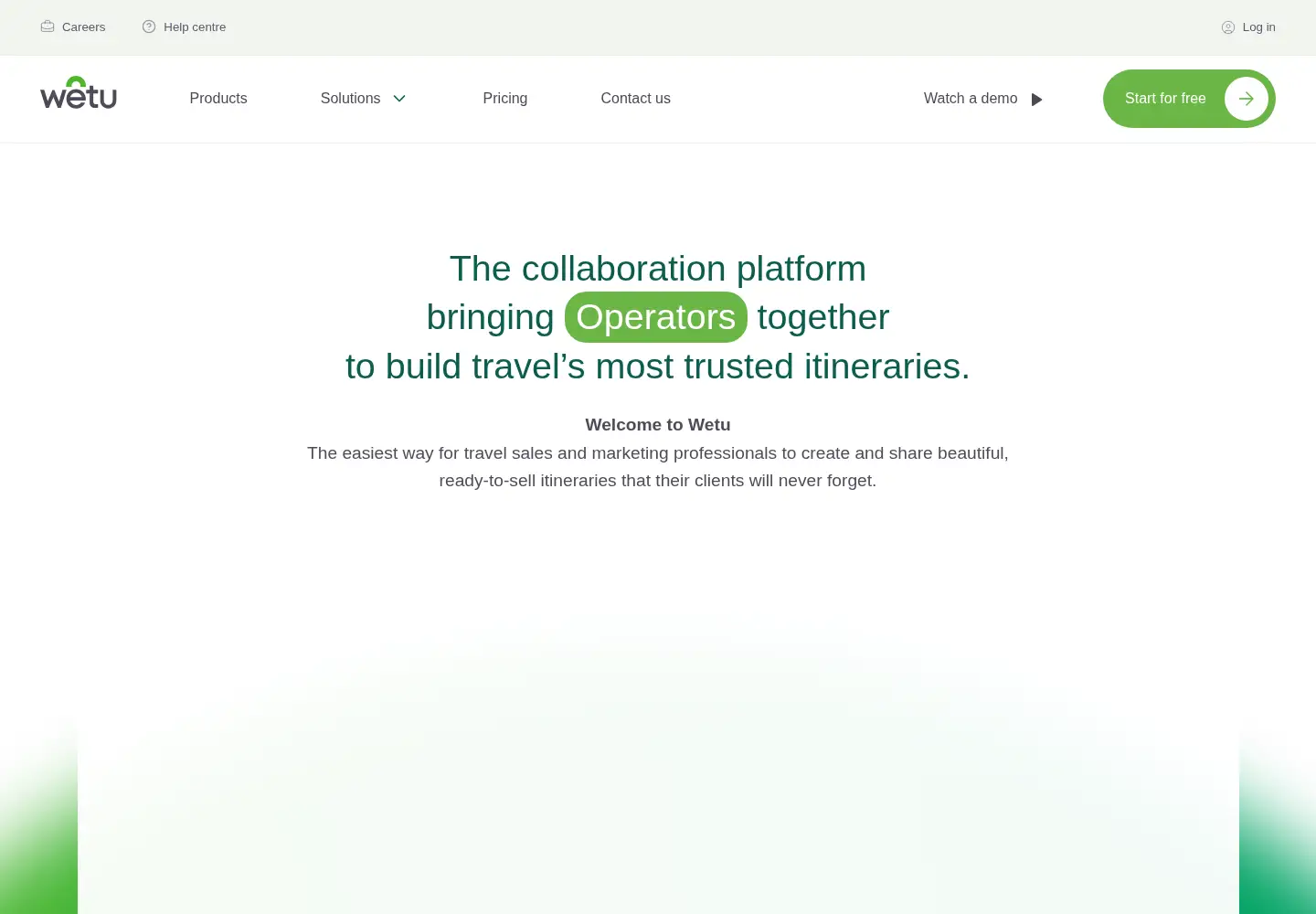 Screenshot of wetu.com