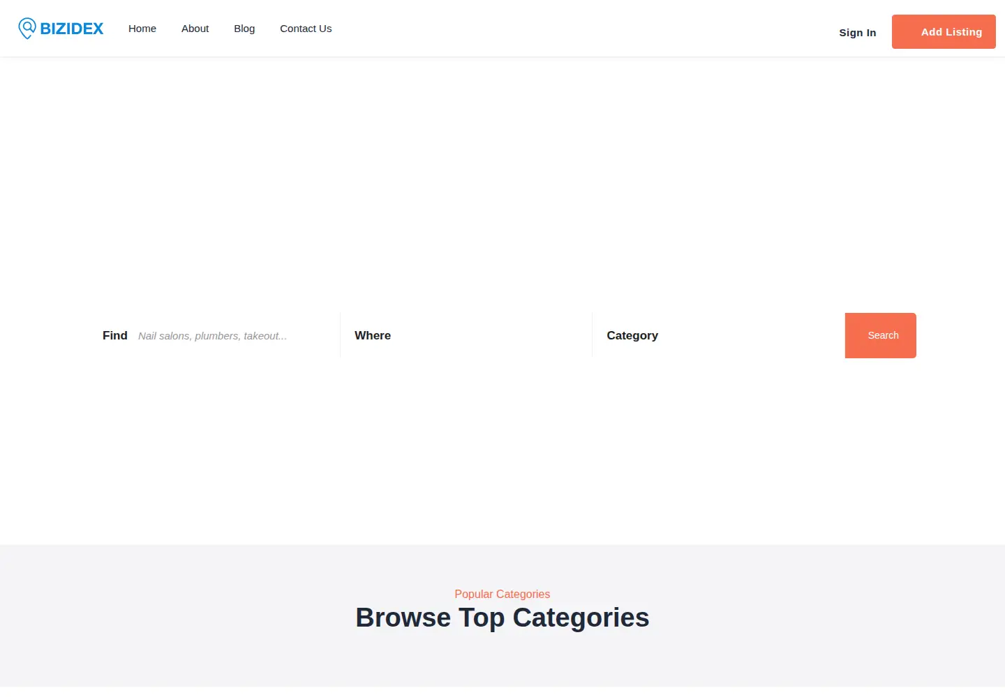 Screenshot of bizidex.com